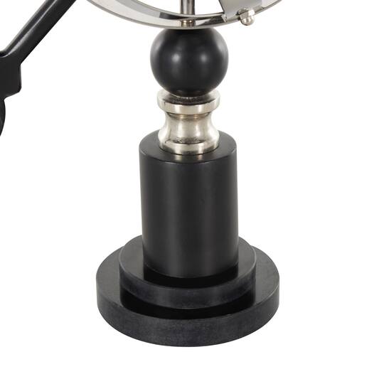 Black Stainless Steel Metal Armillary Globe